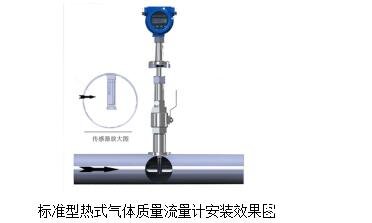 熱式氣體質(zhì)量流量計安裝效果圖